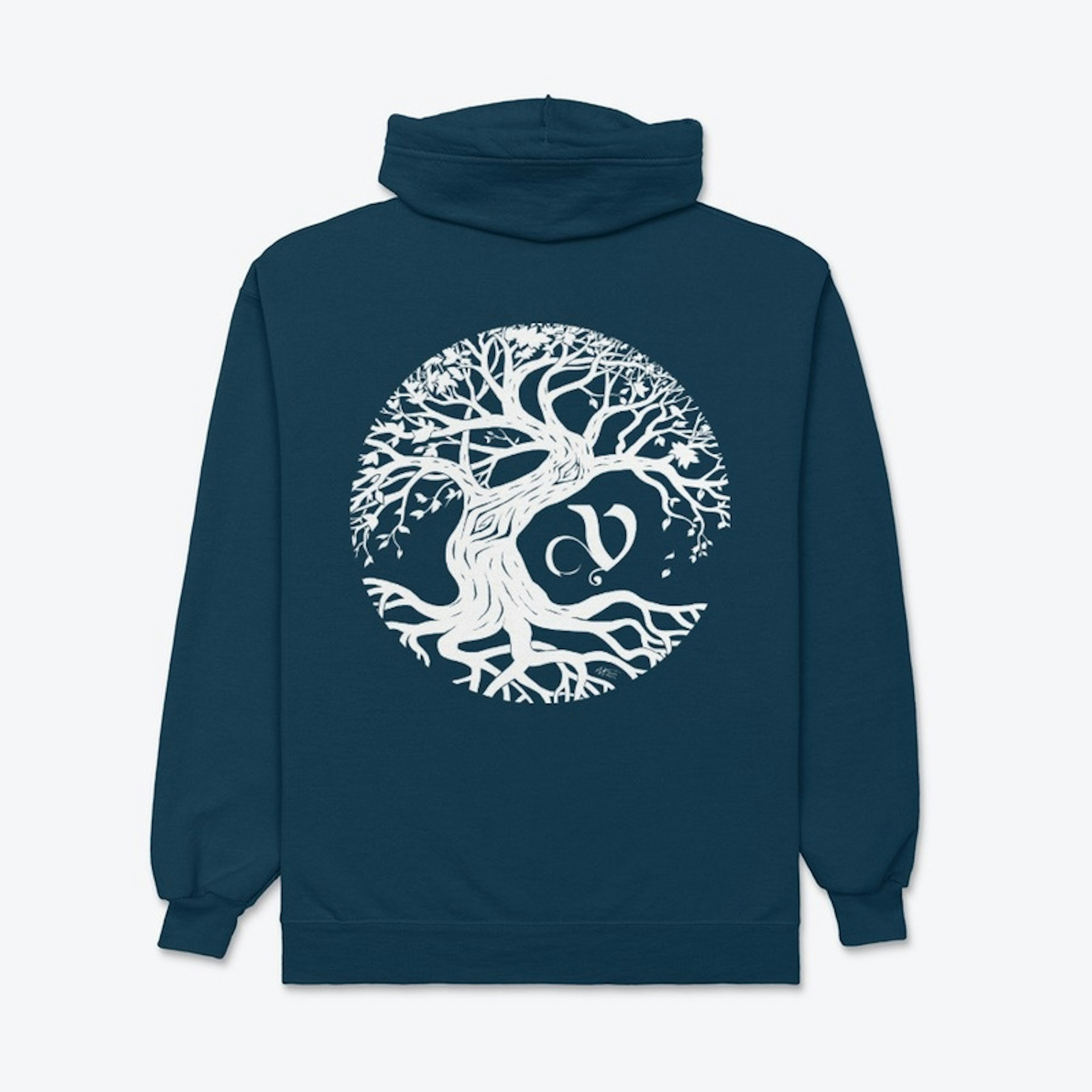 Their Roots Go Dee (Zip-up, White Print)